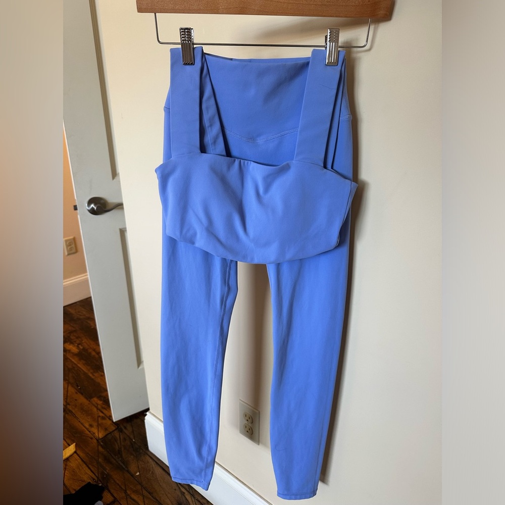 Purple matching 2 piece workout set